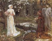 John William Waterhouse Dante and Beatrice USA oil painting artist